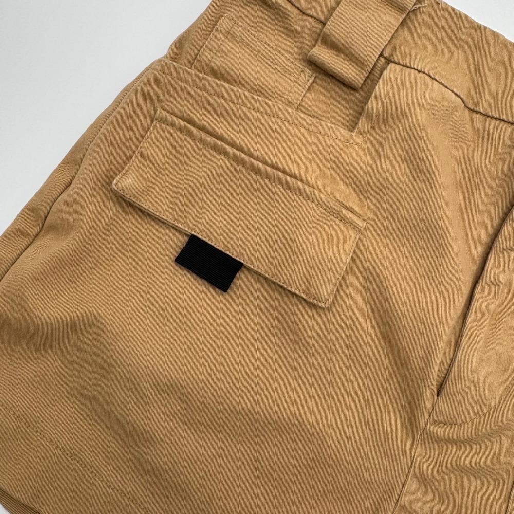 Love‎ Tree Womens Cargo Utility Shorts Camel Tan High Rise Tactical Size Small - Picture 2 of 5